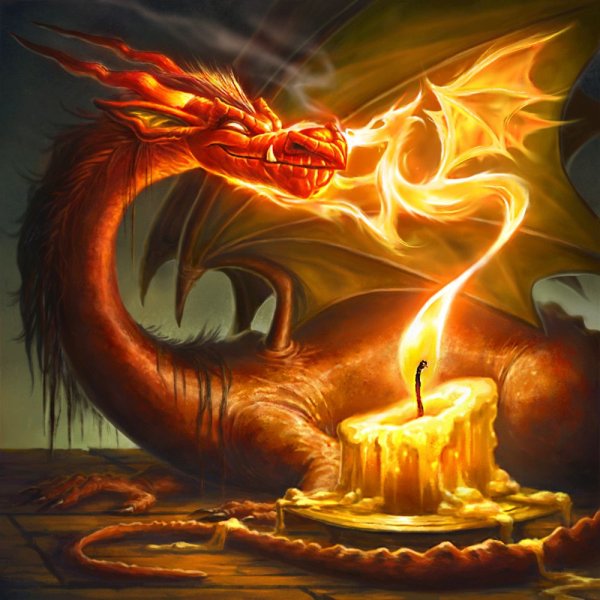 Многоглавый огнедышащий дракон