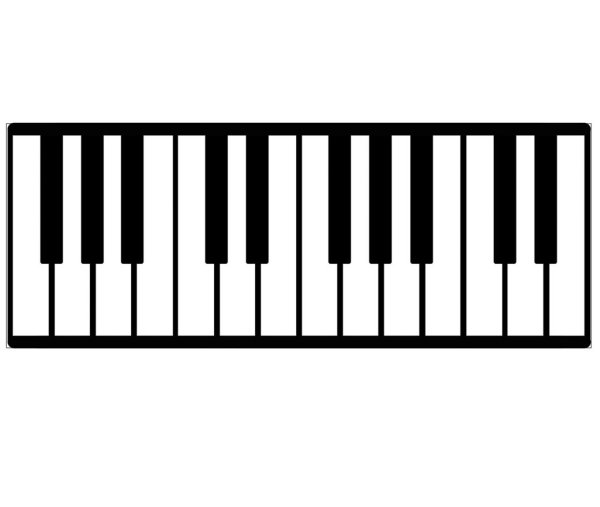 Клавиатура фортепиано 2 октавы