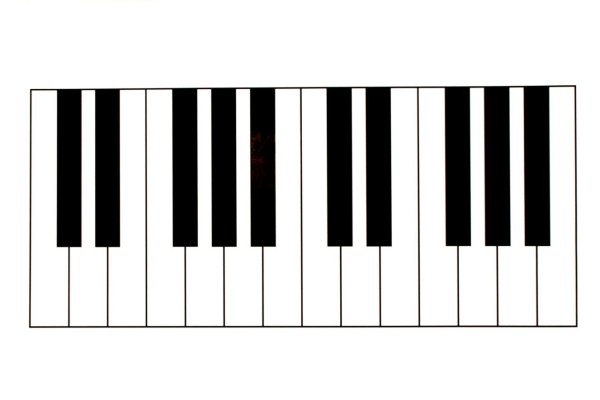 Клавиши фортепиано для сольфеджио