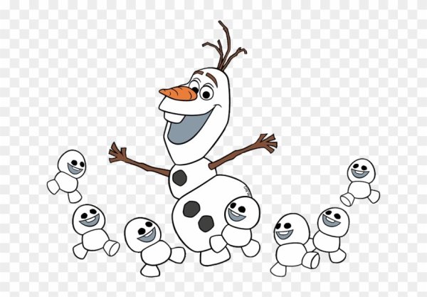 Олаф Снеговик и маленькие Снеговики