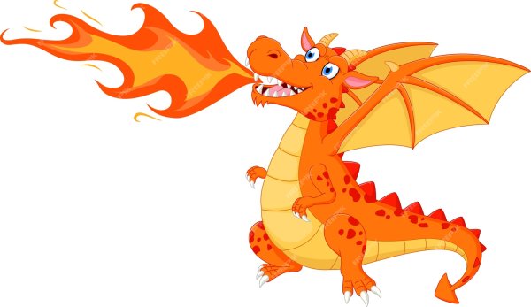 Огненный дракон для детей