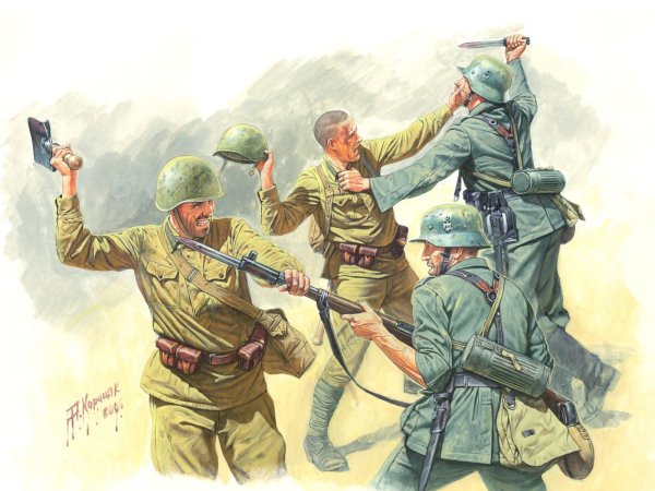 3524 MASTERBOX 1/35 Восточный фронт №3. рукопашная, 1941-1942