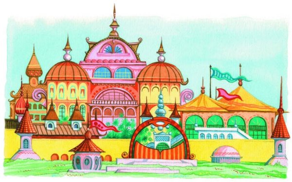 Иллюстрации сказочных дворцов