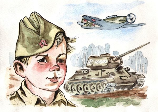 Рисунки память героям отечества
