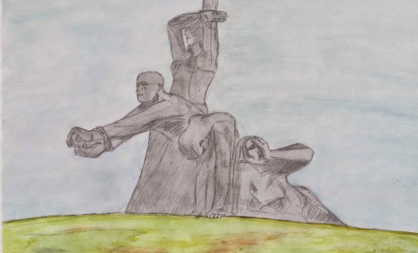 Эскиз памятника героям Великой Отечественной войны