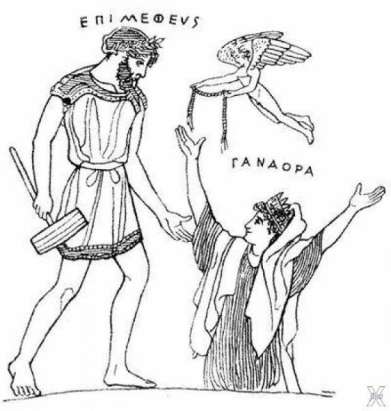 Миф древней Греции о Прометее рисунок