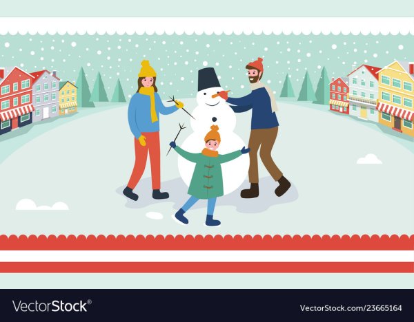 Детские рисунки дети лепят снеговика