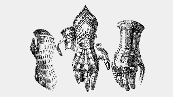 Рыцарские латные перчатки