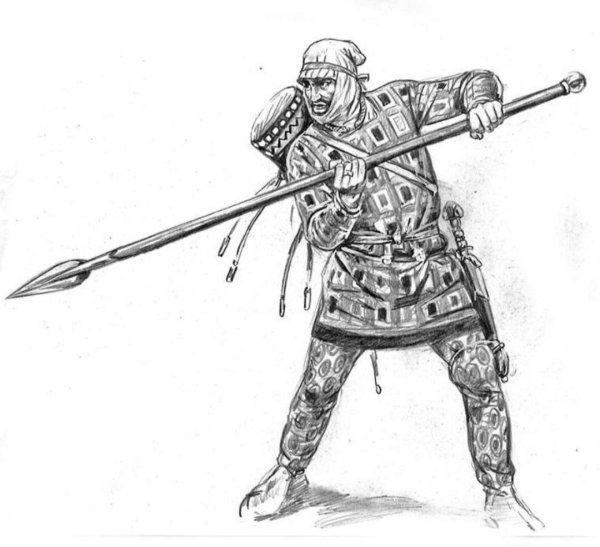 Рисунки персидский воин