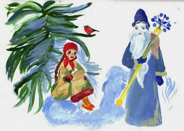 Иллюстрация к сказке Морозко