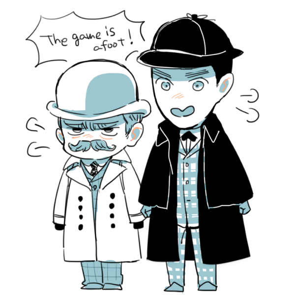 Шерлок Холмс и доктор ватсорисунок