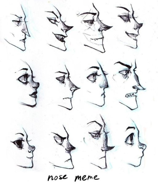 Разные стили рисования лица