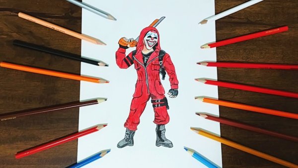 Рисунки цветным карандашом из игр