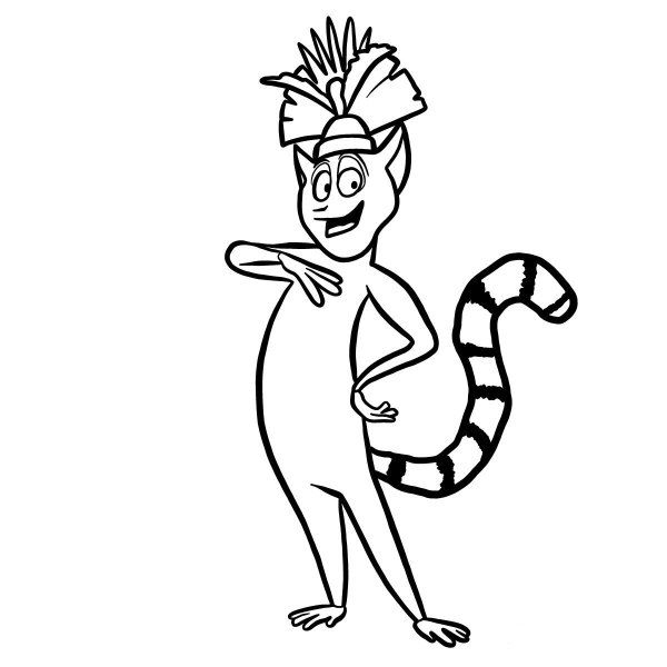 Мадагаскар мультфильм Король Джулиан