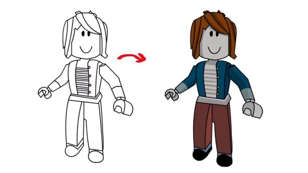 Рисунки персонажей из роблокса девочек
