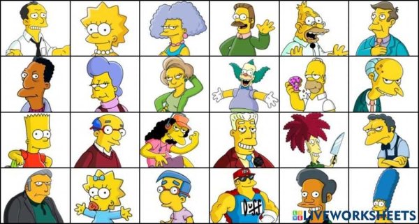 Симпсоны персонажи имена