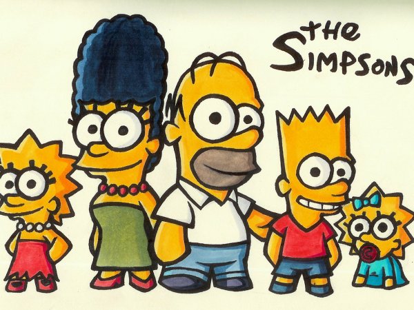 Симпсоны картинки для срисовки