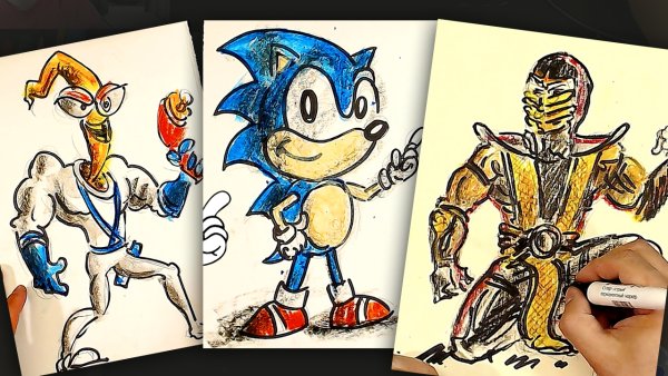 Рисунки карандашом персонажей из игр