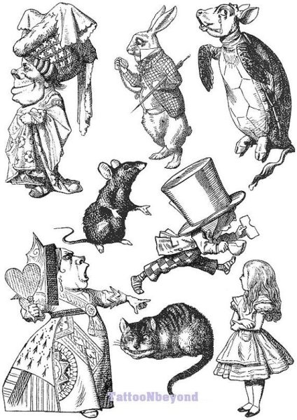 Джон Тенниел иллюстрации Алиса в стране чудес кролик