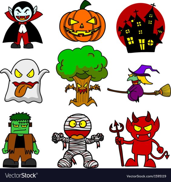Персонажи Хэллоуина для детей