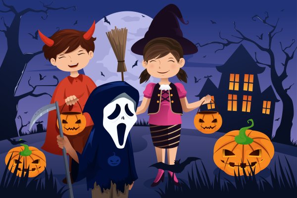 Иллюстрация Хэллоуин для детей