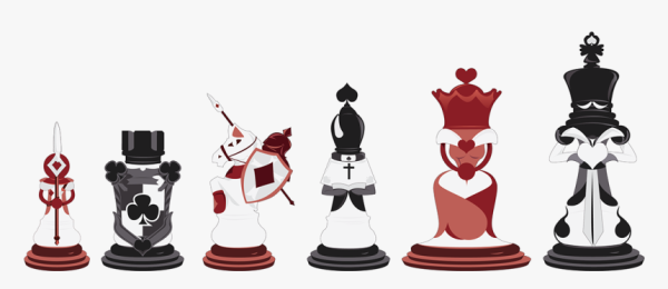 Шахматы и Алиса в стране чудес Король и Королева