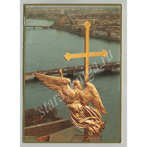 Санкт-Петербург ангел на шпиле Петропавловского собора