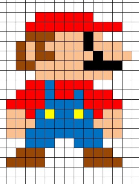 Марио пиксель арт