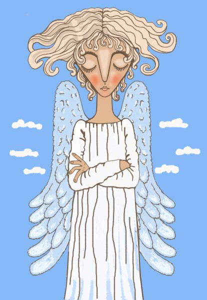 Питерский ангел рисунок