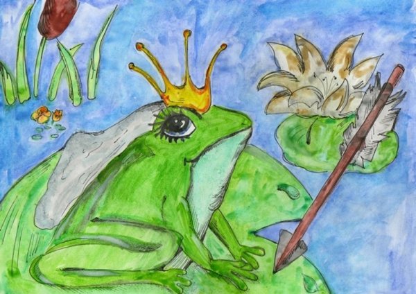 Иллюстрация к сказке царица лягушка