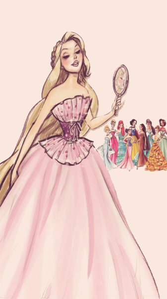 Диснеевские принцессы в пышных платьях