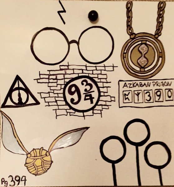 Рисунки в стиле Гарри Поттера
