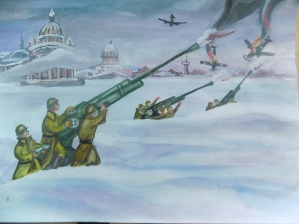 Рисунок подвиг Ленинграда карандашом