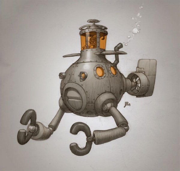 Подводный робот арт