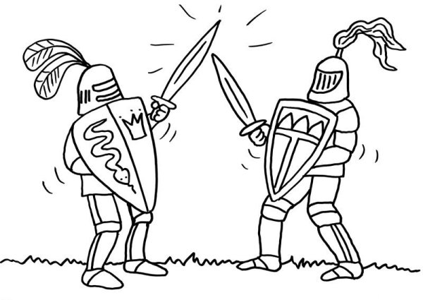 Сражение двух рыцарей