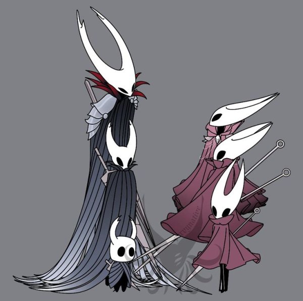 Hollow Knight Хорнет и рыцарь