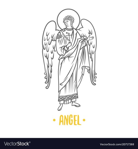 Ангел векторный рисунок