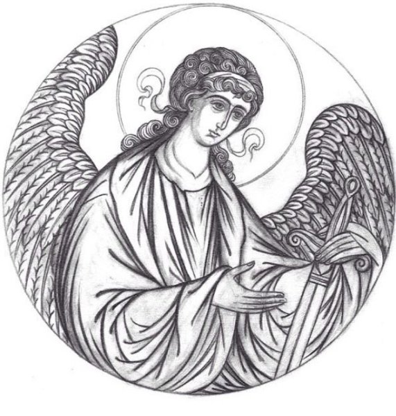 Архангел Гавриил прориси икон