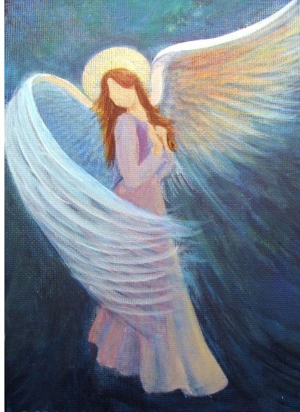 Ангел живопись Эльвира Амрхайн