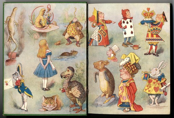 Алиса в стране чудес персонажи иллюстрации