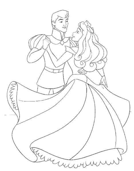Принц и принцесса рисунок