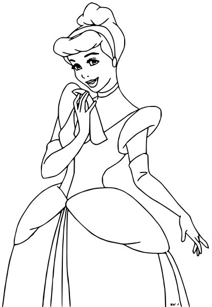 Раскраска принцессы Жасмин Бель Золушка Аврора