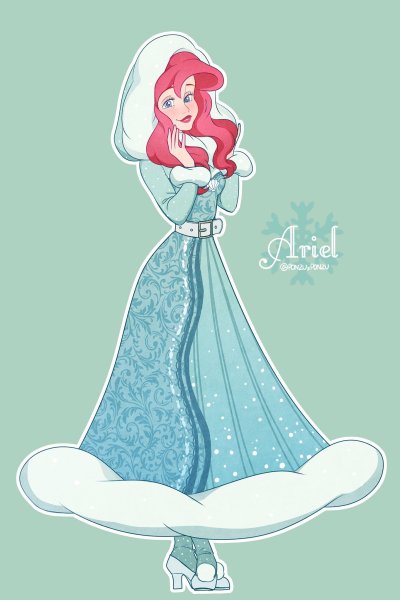 Принцесса Диснея Ариель арты