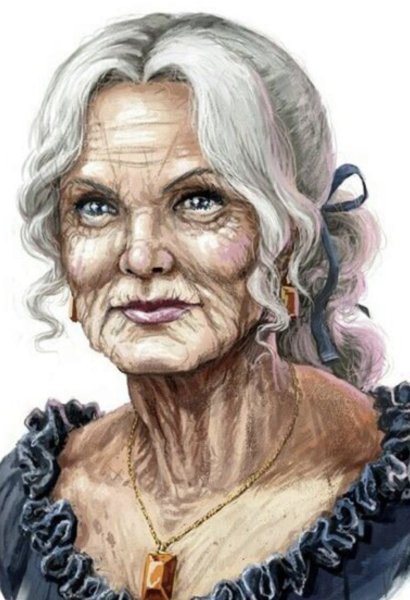 Пожилая женщина фэнтези