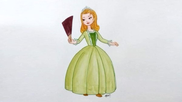 Принцесса Эмбер рисунок