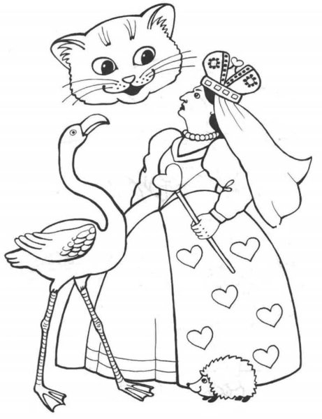 Раскраска для девочек котики
