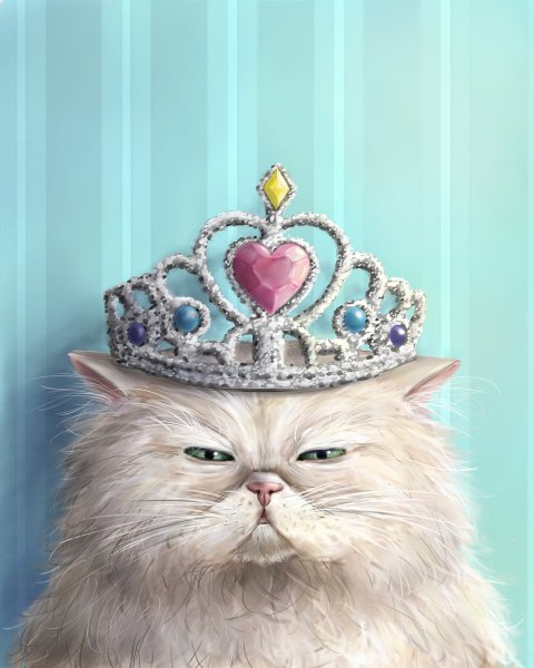 Котенок с короной