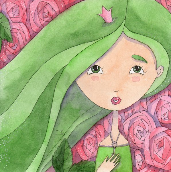 Иллюстрация принцессы розы