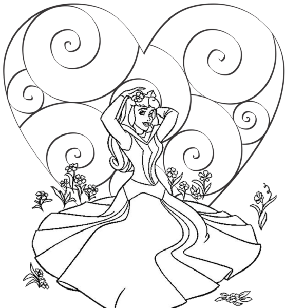 Рисунки принцесса цветок