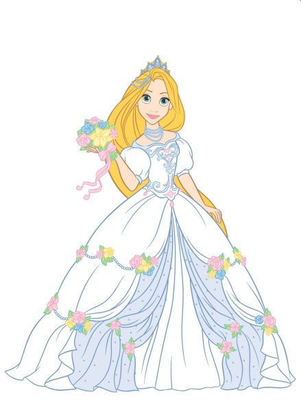 Рисование принцессы для детей